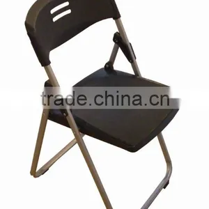 Plastic Seat Foldable Chair With Iron Frame Office Chair and Folding Chairs Furniture1074B thumbnail-4