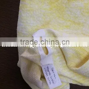 Cotton / Polyester Stitch Bonded Nonwoven Yellow Color Cotton Floor Cloth With Eyelet thumbnail-5