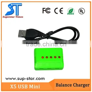 Mini Charger USB 5 Port Lipo Battery Charger for 1s-6s RC Airplane Toy Battery thumbnail-2