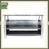 Distressed Wooden Free Standing Detachable Top Glass tv Stand thumbnail-1