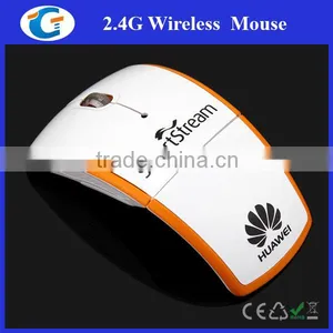 2.4Ghz Foldable Computer Black Wireless Mouse thumbnail-2