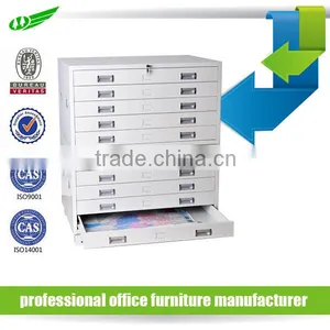 2 Section 10 Drawers Assembled Steel Plan Cabinet thumbnail-2