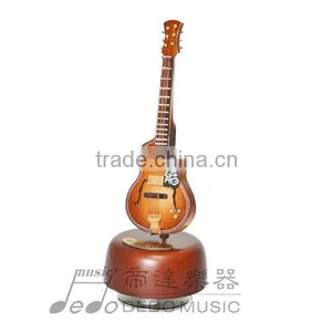 Decoration Rotating Various Model Wooden Instrument Shaped Music Box With Optional Music Tunes thumbnail-5