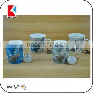 Wholesale Decal Printed Promotion Gift Cup White Magnesia Porcelain Mug New Bone China thumbnail-4
