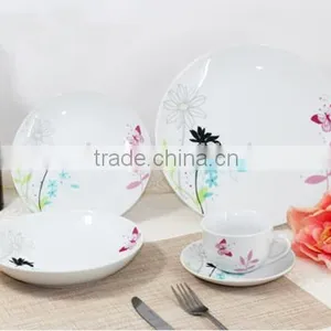 20pcs Coupe Porcelain Dinner Set With Decal thumbnail-4