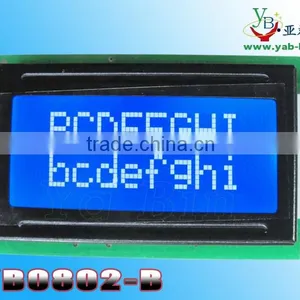 8x2 Lcd Module Can Choose Blue Yellow or Gray Color thumbnail-2