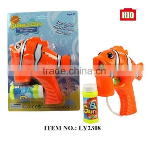 New Style Popular Summer Soap Toys Bo Plastic Soap Bubble Gun With Light thumbnail-1