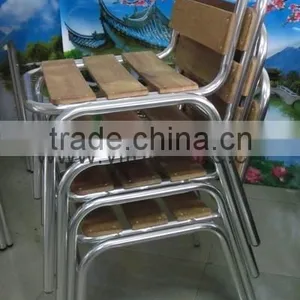 Outdoor Furniture Aluminum Wooden Bar Chair (YC055) thumbnail-6