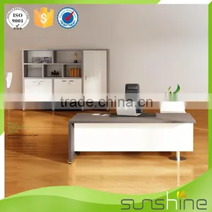 Sunshine Office Furniture Division Head Office Use Quick Assembly Wooden Work Table Middle Executive Desk With Drawers thumbnail-1