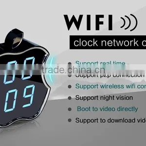 P2P Network Mini IP Camera H.264 HD 720P Support Night Vision Clock WIFI Camera thumbnail-2
