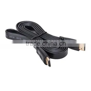 Fashion 1.8m White Flat Hdmi Cable for Multimedia thumbnail-2