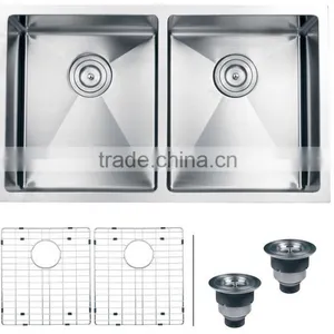 304 Steel Kitchen Sink Double Bowl With CUPC Approval thumbnail-1