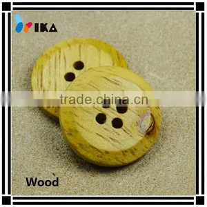 Nature Yellow 4 Holes Wood Button for Shirt thumbnail-1