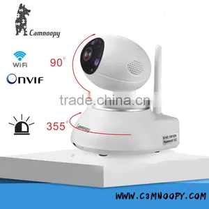 Camnoopy Onvif H.264 PT 720p Pan&tilt Wireless PT ip Camera Two-way Audio 128GB SD Card Max 64ch Wireless Alarm Sensor thumbnail-1