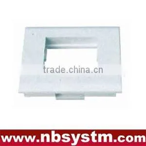 Face Plate, French Type, Suitable for 45x45mm or 2pcs 45x22.5mm Face Plate. Size:80x80mm thumbnail-1