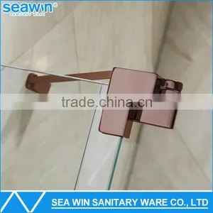 China Manufacturer Best Custom Bathroom Frameless Pivot Hinge Fibreglass Shower Cubicle Sizes Bathtub Shower Enclosure Wiht Tray Quality Choice thumbnail-4