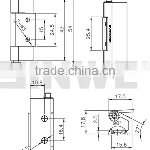 Zinc Plated Steel Fixed Hinge and Steel Round Pin From Sinwe thumbnail-2