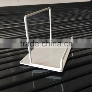 Powder Coating White Counter Top Book Store Display Shelves thumbnail-4