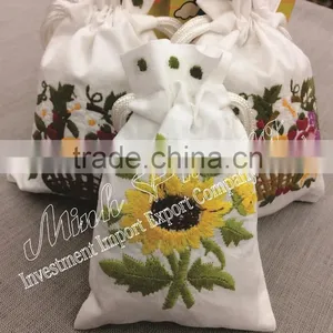 Air Refresh Flower Embroidery Fragrant Bags/ Sachet Powder/ Cloths Bag thumbnail-3