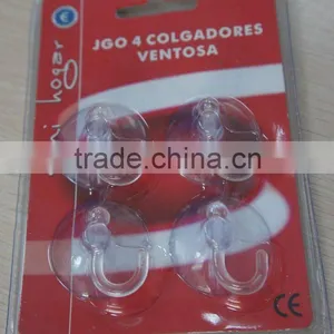 Plastic Adhesive Hook With Vacuum Sucker thumbnail-1