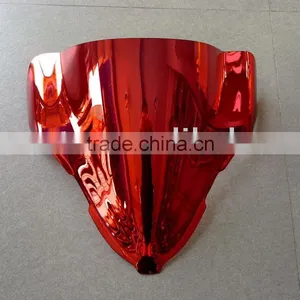 Chrome Red Motorcycle WindScreen Fit for SUZUKI HAYABUSA GSXR1300 thumbnail-1