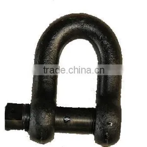 Drop Forged Hardware Tempered Alloy Steel/carbon Steel Lifting Hoist DW Shape Heavy Duty Shackle thumbnail-1
