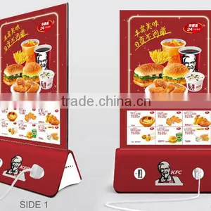2016 Advertising Portable Power Bank 20000Mah,Mobile Power Bank 10000Mah,Menu Holder Restaurant Power Bank Charger thumbnail-6