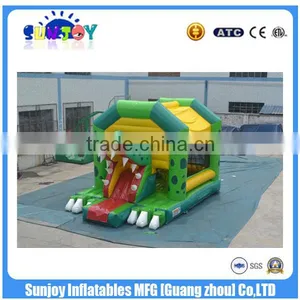 SUNJOY High Quality Inflatable Castle With Slide Colorful Bouncy Slide for Sale thumbnail-1