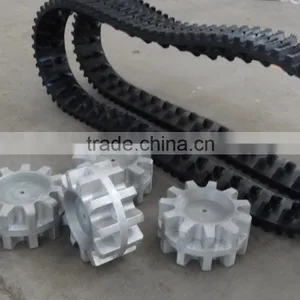 Small Roboat RUBBER TRACKS and Wheels 118 mm Width thumbnail-1