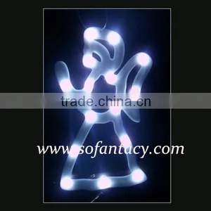 Christmas Led Angel Decoration Light on the Window Angel Shape Decoration Light thumbnail-1