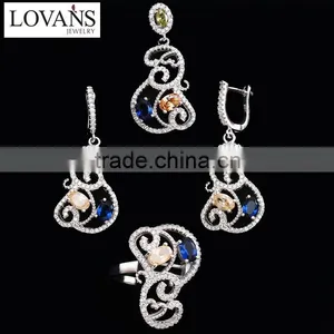 925 Silver Jewelry Set Wholesale Party Supplies Custom Jewelry TZ-0225 thumbnail-6