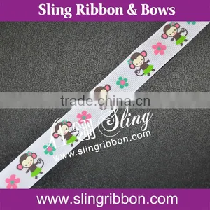 Wholesale 1" DIY Hair Bows Printed Ribbon For Decoration thumbnail-1