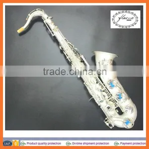Silver Saxophone Professional Tenor Saxophone Roll Tone Hole Tenor Saxophone Double Arms Tenor Saxophone thumbnail-1
