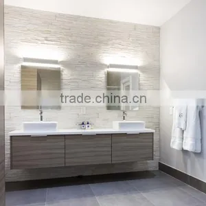 Modular European Style Wood Rotating Bathroom Mirror Cabinet thumbnail-5