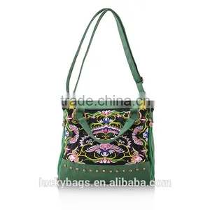 High Quality Shoulder Bag Fashion Messenger Bags Cotton Handbags Women Embroidery & Ethnic Style Bag Vintage thumbnail-1