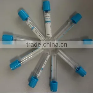 Disposable Laboratory Plastic Single Use Vacuum PT Blood Collection Tube thumbnail-1