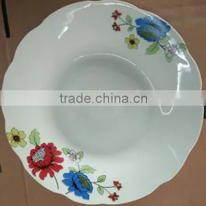 Plate Soup Ceramic New Decor , 8"soup Plate for Peru ,porcelain Ware Plate thumbnail-2