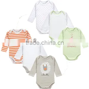 2016 New Baby Bodysuits Cartoon Long Sleeve Coveralls Cotton Infant Jumpsuit Baby Boy and Girl Clothing thumbnail-1