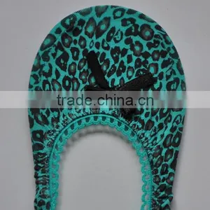 Blue Leopard Print Footie thumbnail-2