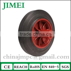 Plastic Core Solid Rubber Dustbin Wheels 200*50mm thumbnail-1