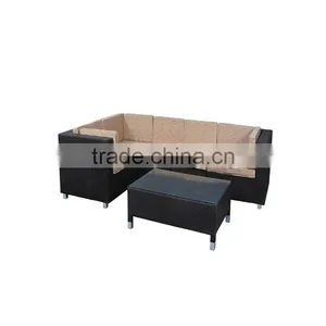 Outdoor Furniture Complete Patio 6 Pieces PE Wicker Rattan Garden Corner Sofa Couch Set thumbnail-1