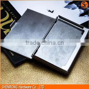 Brown Anti RFID Credit PU Leather Card Case Also for Name Card With Embossing LOGO thumbnail-3