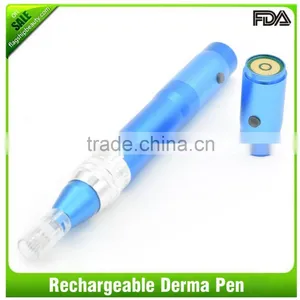 2016 Derma Stamp Electric Pen Microneedle Therapy Rechargeable With 2 Battery thumbnail-1