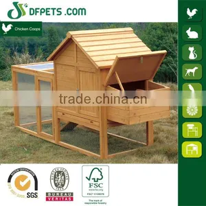 Outdoor Easy Cleaning Nature Wood Color Chicken Coop thumbnail-1