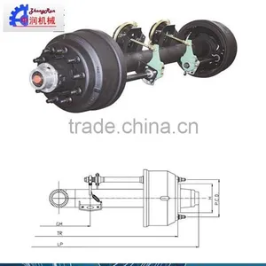 Semi Trailer Air Suspension 13 Ton American Axle thumbnail-1