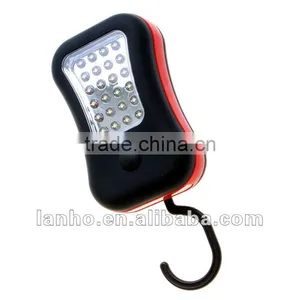 28 LED Magnetic Work Light Hanging Hook Flashlight Great For Outdoors thumbnail-1