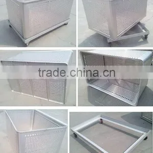 Perforated Sheet Aluminum Seafood Storage Container, Aluminum Basket, Aluminum Box thumbnail-5
