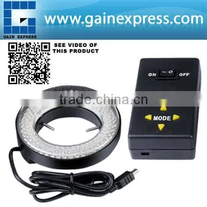 144 LED Microscope Camera Ring Light (4 Zone Control 61mm Max Dia) thumbnail-1