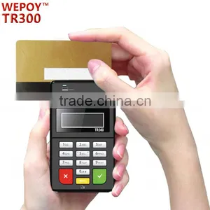 EMV PCI Mobile Bluetooth Card Swipe Machine With Keyboard thumbnail-1