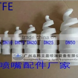 1/4" Teflon Spiral Full Cone Nozzle for Chemical Processing thumbnail-3